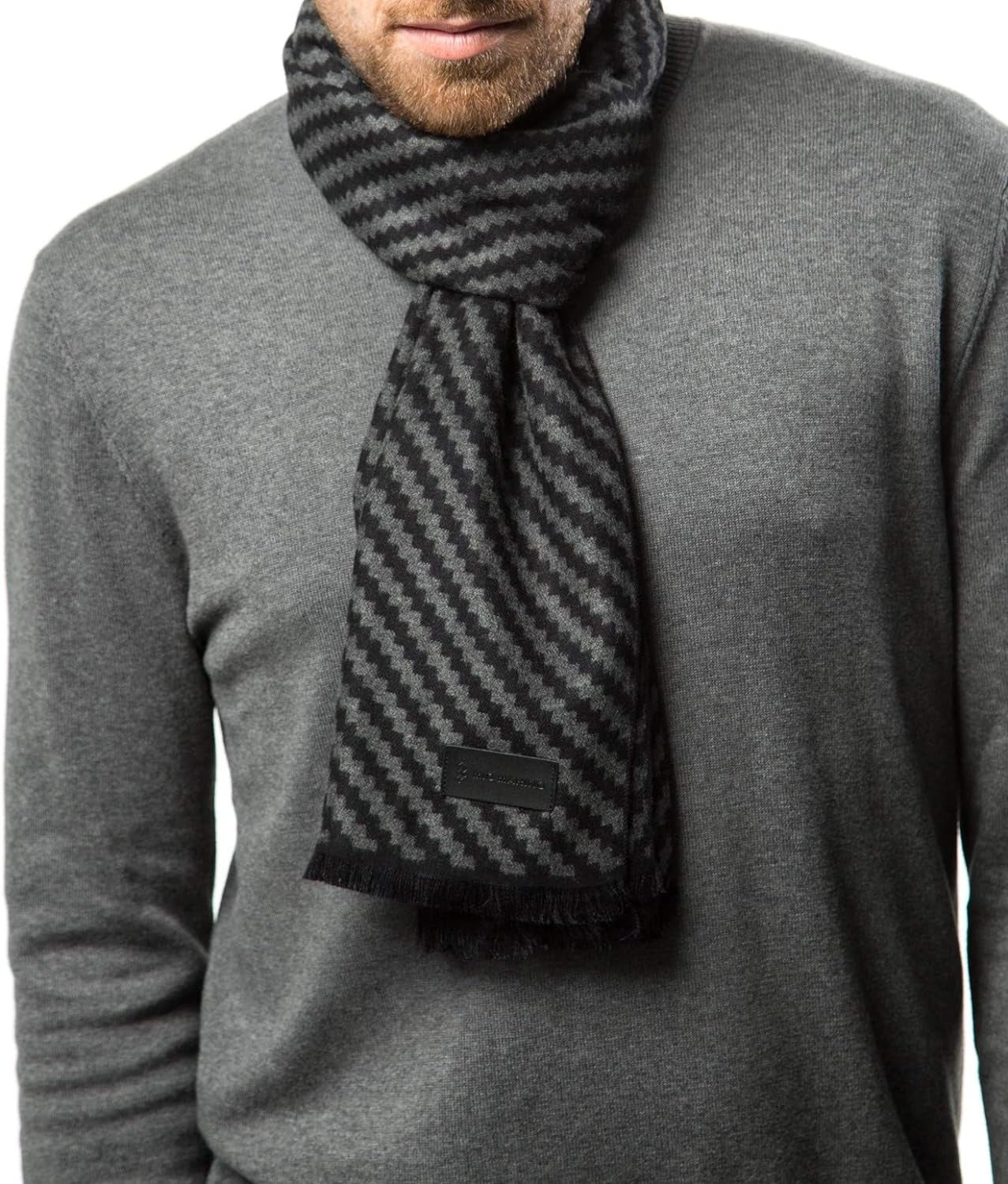 Marino’S Winter Cashmere Feel Men Scarf,100% Cotton Fashion Scarves, in Elegant Gift Box