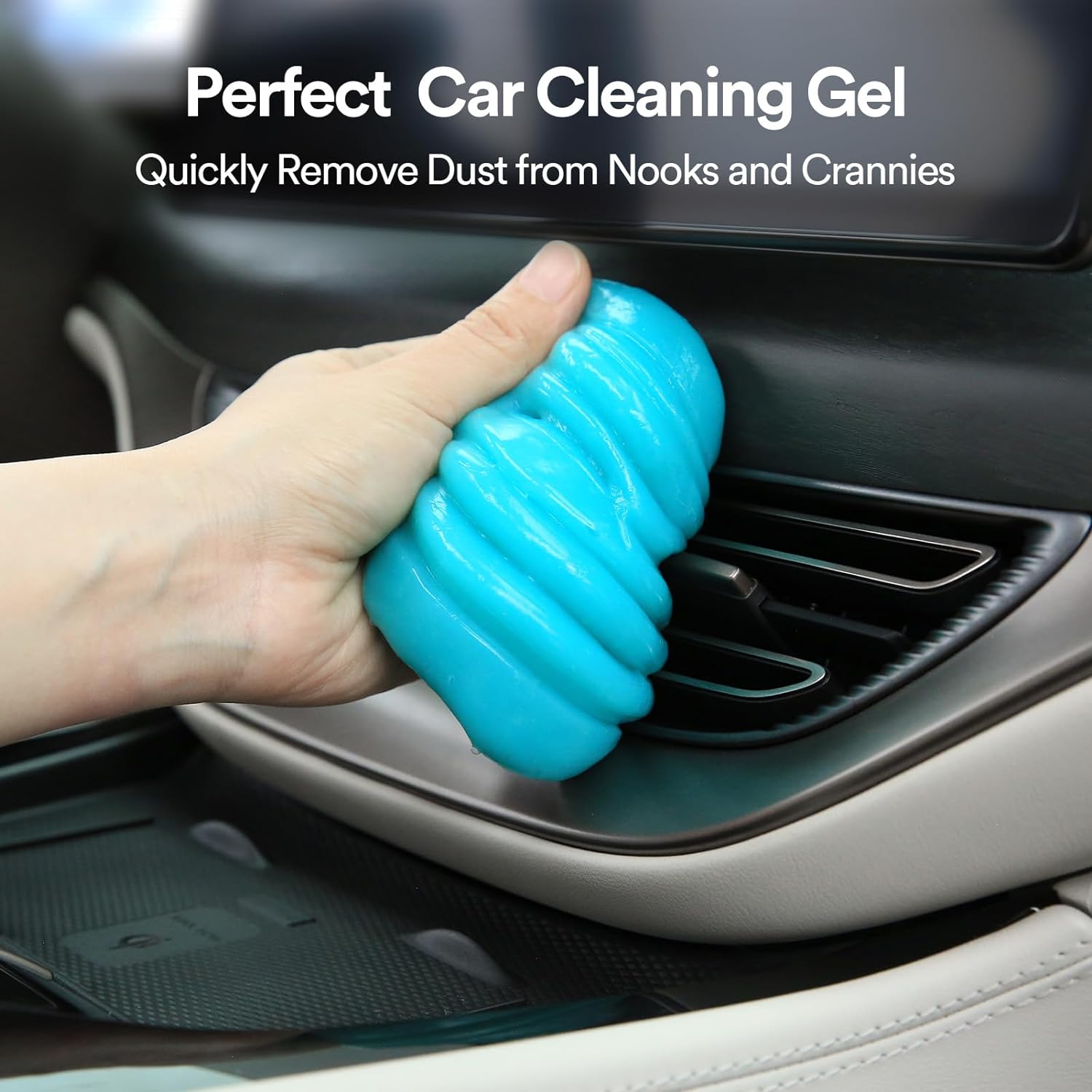 Car Cleaning Gel Car Cleaning Putty Car Interior Cleaner Slime Car Cleaning Kit Auto Detailing Tools Car Cleaning Supplies Car Accessories Car Gifts for Men Women Blue