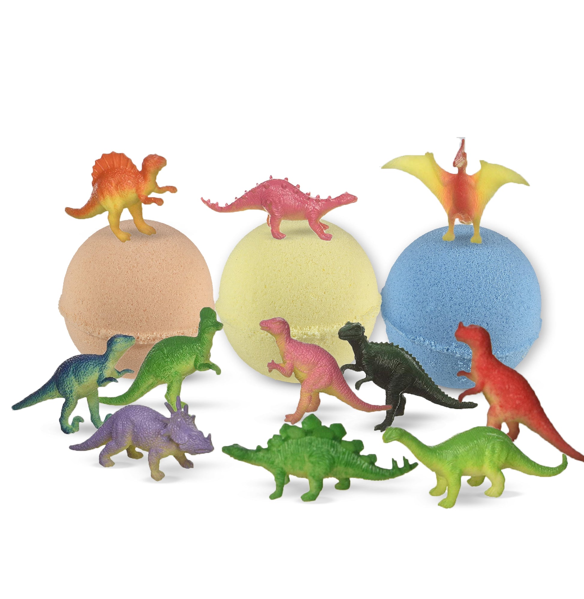 Big Bath Bombs for Kids with Surprise inside Amazing DINOSAUR Big Toys Handmade in USA Natural and Safe by  3 Set