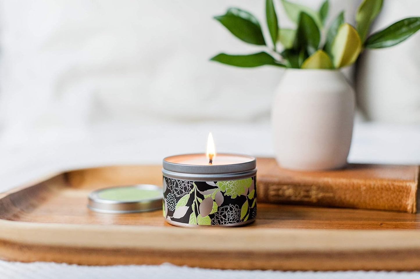 Lemongrass Lavender Luxury Scented Candles - Scented Candles for Home, Relaxing Candles with Essential Oil, Soy Wax Aromatherapy Candle, Aesthetic & Romantic Candles by