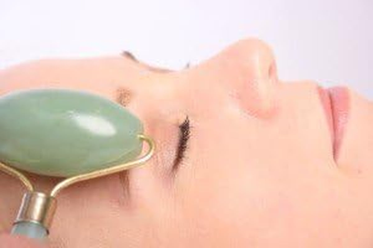 Luos Natural Nephrite Jade Face Massage Roller- Helps Rejuvenate Skin - Grade Aa Rl014