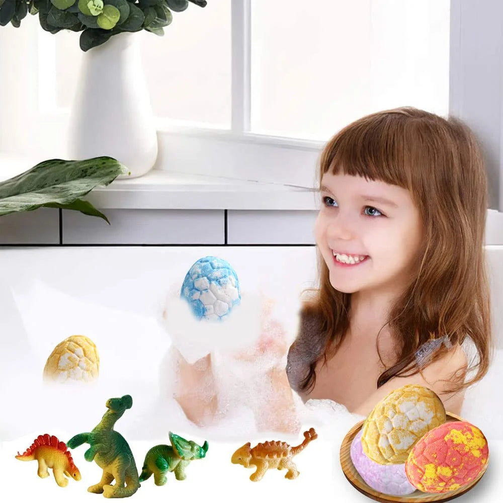 Bath Bomb for Kids, Bath Bombs with Surprise inside Kids Bubble Bath Dino Fizz